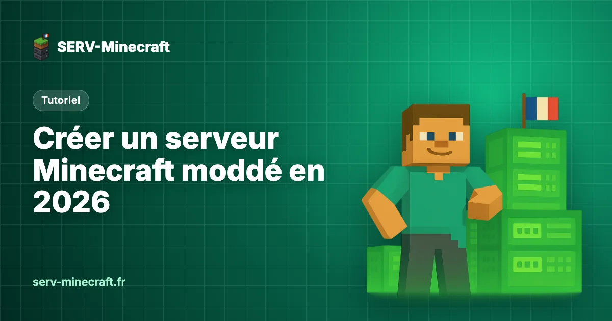 Créer un serveur Minecraft moddé en 2026 : le guide