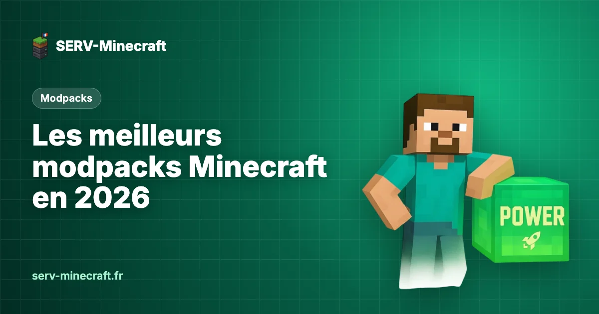 Meilleurs modpacks Minecraft en 2026 : notre sélection