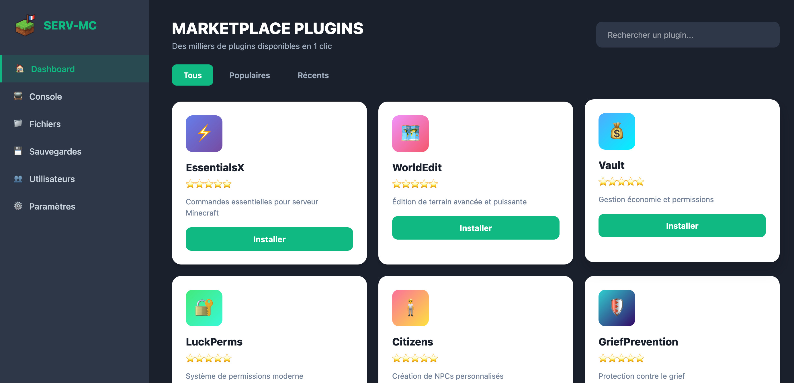 Installation de modpacks